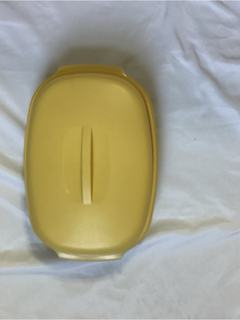 Tupperware Vintage Harvest Gold Vegetable Serving Dish with Lid